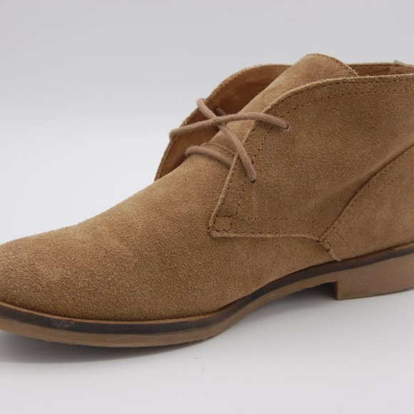 Lucky Brand Leather Suede Lace Up Chukka Boots Desert Tan Womens Us Size 8.5 M - Picture 6 of 12